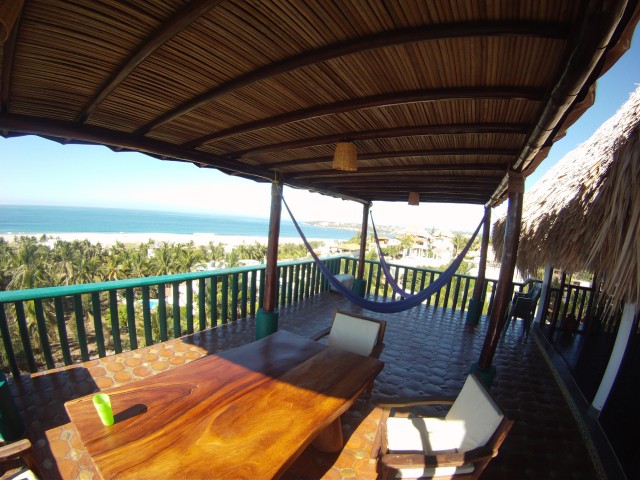 Our balcony at the Penthouse apartment, Puerto Escondido