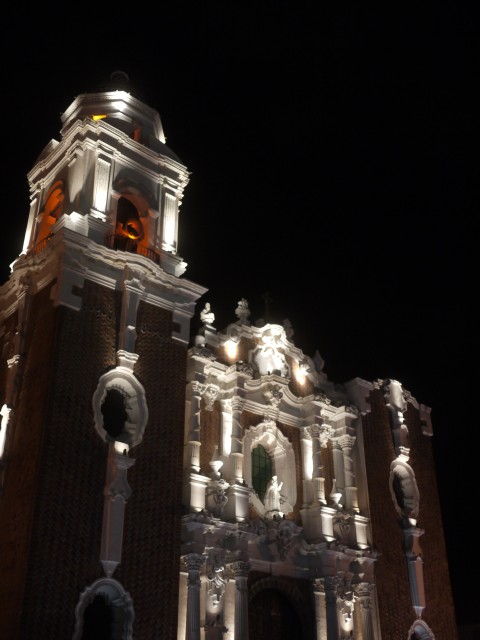 Tile clad Cathedral, Tlaxcala, Mexico